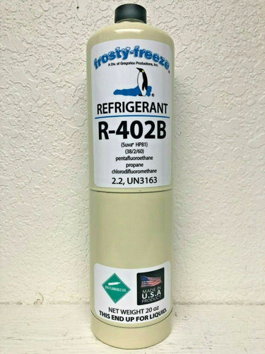 R402B, HP81, 20 oz. Refrigerant, Coolers & Freezers, R502 Replacement R-502 Alt.