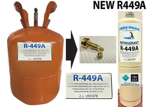 R449a 28 oz. A1-ASHRA & EPA SNAP Accepted New Style Replacement Refrigerant