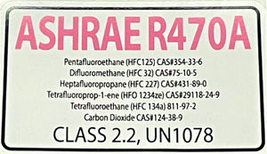 R470a (HFO) 28 oz. "NO-HFC's" EPA Approved, Instr., Tap, Hose, Pro Kit Boat A/C