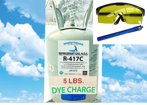 R417C, 5 Lbs., U.V. Leak Dye, R12 Replace, Refrigerant, Non-Ozone Depleting Kit