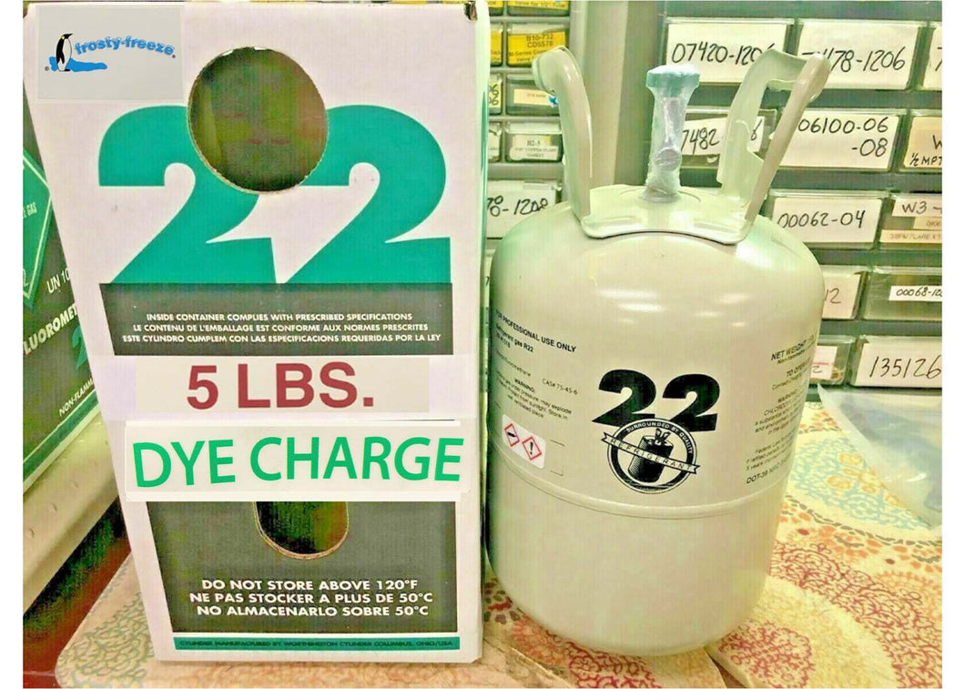 R--22,  22R, 5 Lb. with 8 oz. UV Florescent Leak Detect Dye, Best Price On eBay