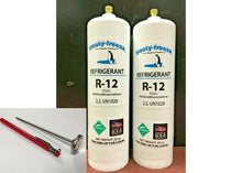 R12, Refrigerant 12, Virgin Pure R-12, (2) 28 oz. Cans, Self-Sealing Cans, Kit B