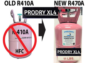 R470a (HFO) 11 lb "NO-HFC's" EPA SNAP ASHRAE Approved, PRODRY Moisture Remover