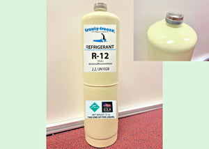 R12 Refrigerant, Dichlorodifluoromethane, 15 oz Can, CGA600 Top Connection