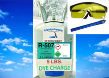R507a Refrigerant, 5 lb., with UV Dye Kit R--22 and R502 Replacement