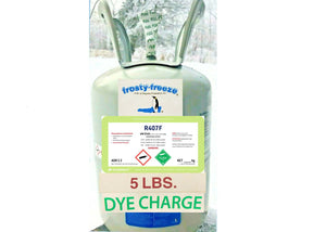 R407f, R--22 Replacement Refrig. 5 Lb. with 8 oz UV Florescent Leak Detect Dye