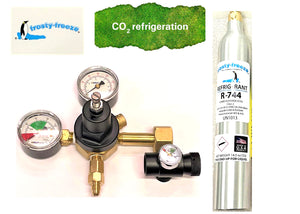 R744 Refrigerant, Carbon Dioxide, CO2, UN1013, 14.5 oz. *For Gas Only Charging