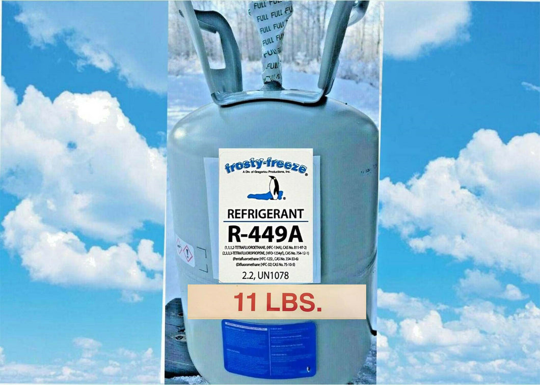 R449a, R-449a Refrigerant, 11 Lb, Replacement for R402A, R--22, R408A, R502