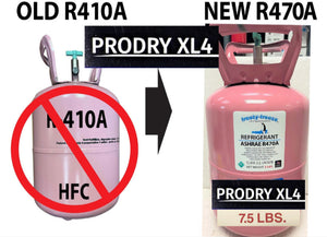 R470a (HFO) 7.5 lb "NO-HFC's" EPA SNAP ASHRAE Approved, PRODRY Moisture Remover