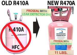 R470a 11 lb Refrigerant with ProSealXL4 STOP LEAK & UV Dye, ASHRAE, EPA Accepted