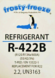 R22 Replacement, R422B, #1 Drop-In Alternate, Ok If Inadvertently Mixed, Kit B