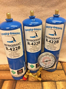 Refrigerant R422B, R-422B,  (3) 28 oz. Disposable Cans, R22, R-22 Replacement