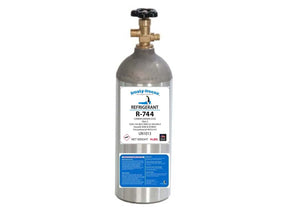 R744 Refrigerant, Carbon Dioxide, CO2, 4 Liquid Lbs., Refillable Aluminum Tank