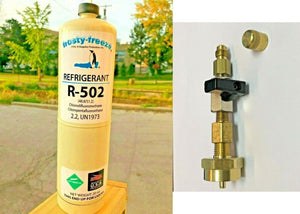 R502, R-502, Refrigerant, Disposable 20 oz, CGA600, Used On Thermo King Units