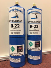 R22 Refrigerant R-22, Air Conditioner, 2, Large 28 oz. Cans, No Can Taper Needed