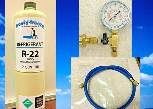 r22, Refrigerant Air Conditioning  Refrigeration, (1) 15 oz.  Gauge Hose Pro Kit