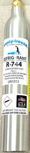 R744 Refrigerant, Carbon Dioxide, CO2, UN1013, Class 2, (3) 14.5 oz Re ...