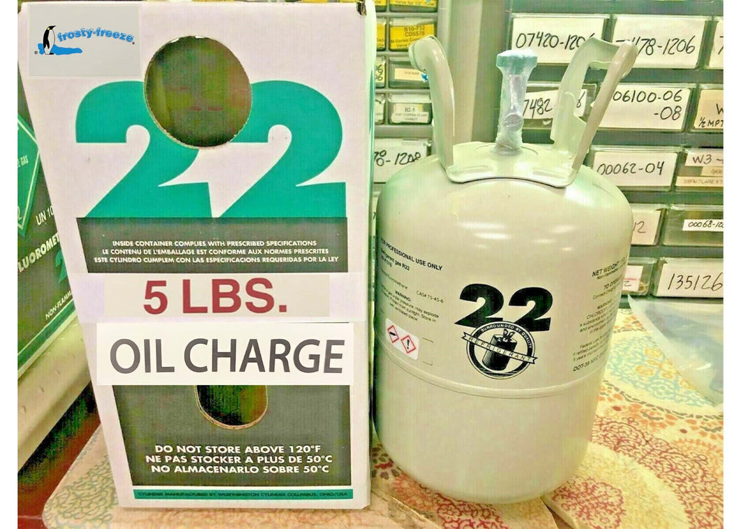 R22,  5 lb. with 8 oz. Oil, Sealed, Best Price On eBay, Free Shipping
