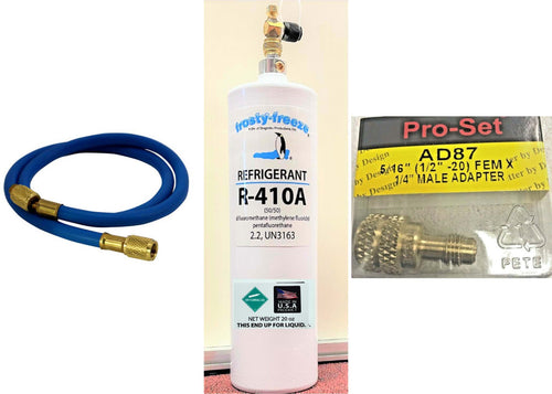 R410A, R410a, R-410a, Refrigerant, Air Conditioner, 1.25 lbs, 570 g (20 oz) KIT