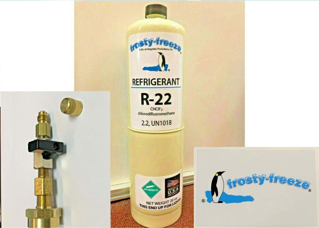 Refrigerant22, NEWr22, A/C And Refrigeration Systems, 20 oz. Can Taper Included