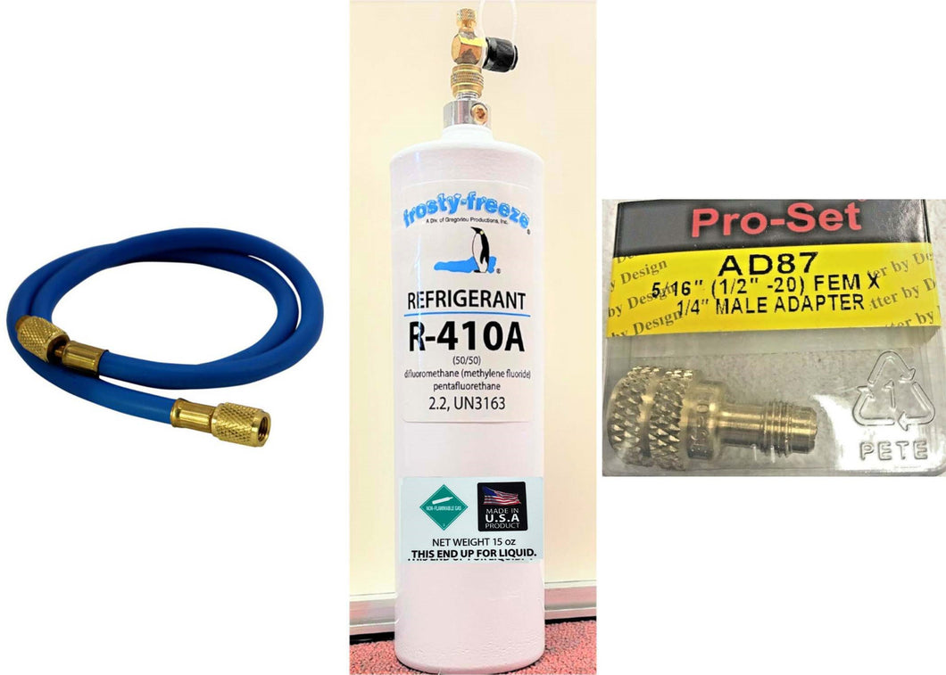 R410A, R410a, R-410a, Refrigerant, Air Conditioner, 425 g (15 oz) Kit Recharge
