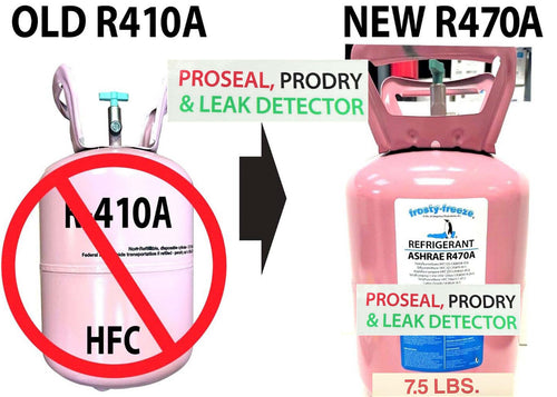 R470a 7.5 lb. Refrigerant *with ProSeal-ProDryXL4 & UV Dye, ASHRAE, EPA Accepted