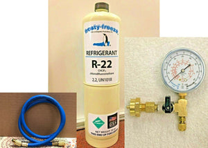 R22NEW, R-22Refrigerant 22, Air Conditioning, Refrigeration, 20 oz Can, Kit R2
