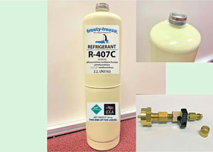 R407C, R-407C, R-407, R22 Alternate, Refrigerant, 28 oz. Can, 1.75 Lbs. CGA600