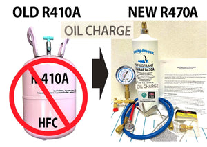 R470a, 18 oz. w/OIL Home AC Refrigerant DIY Recharge, A1-ASHRAE & EPA Approved