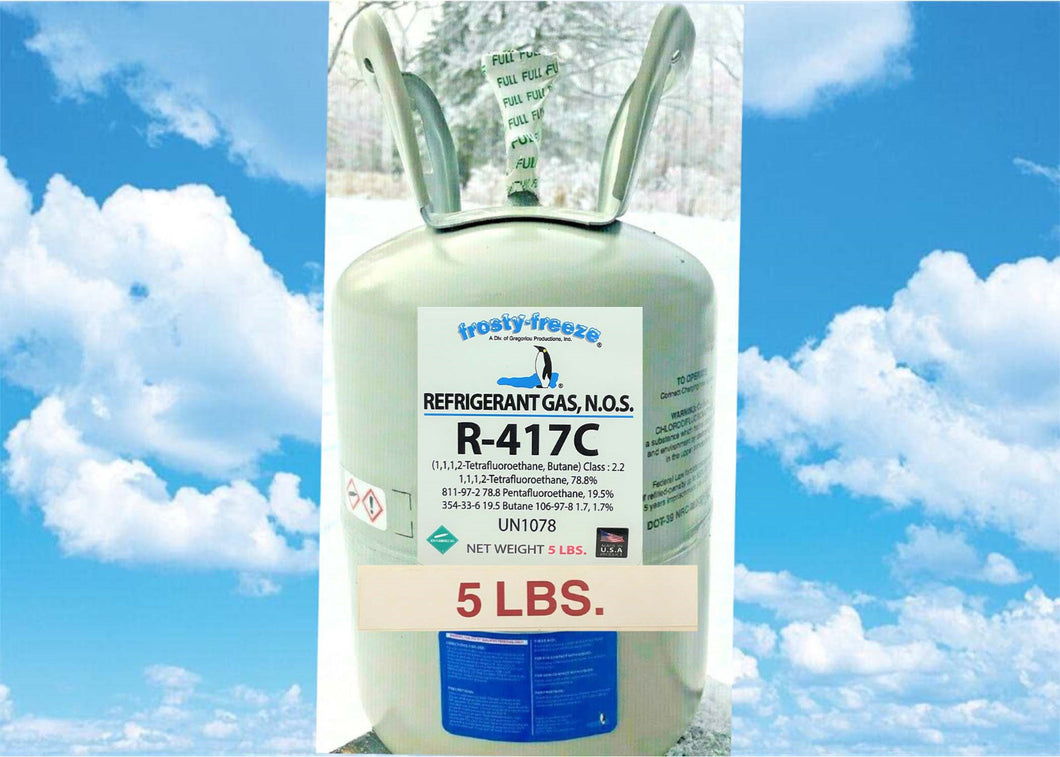 R417C, 5 Lbs., R12 Replacement, Refrigerant, Non-Ozone Depleting, Non-Toxic