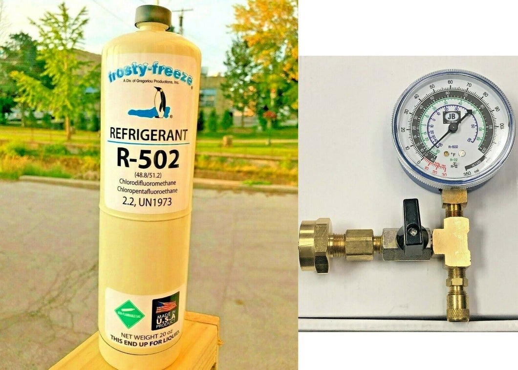 R502, R-502, Refrigerant, Disposable 20 oz, CGA600, Used On Thermo King Units