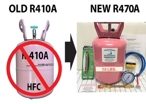R470a (HFO) 7.5 lb, "NO-HFC's" EPA Approved, Includes STOP LEAK DIY Instructions