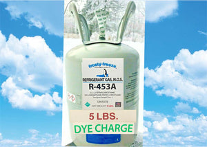 R453a EPA & ASHRAE APPROVED, 5 Lb., UV Dye R453a Refrigerant, NewR22Replacement