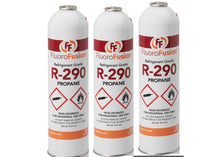 R–290 (3) Large 14 oz. Cans, FluoroFusion, Refrigerant Grade PV14 Taper & Hose