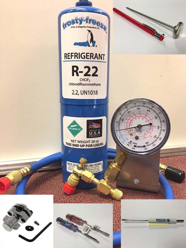 R22 Refrigerant R-22, Air Conditioner, 28 oz LARGE, Recharge Kit A-4