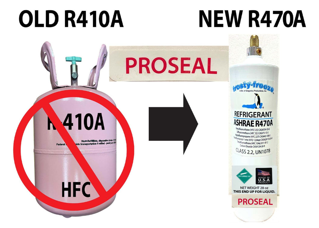 R470a (HFO) 28 oz., PRO-SEAL-XL4, STOP-LEAK, 
