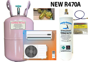 R470a, 23 oz. New Style Home AC Refrigerant Recharge Kit, EPA & ASHRAE Accepted