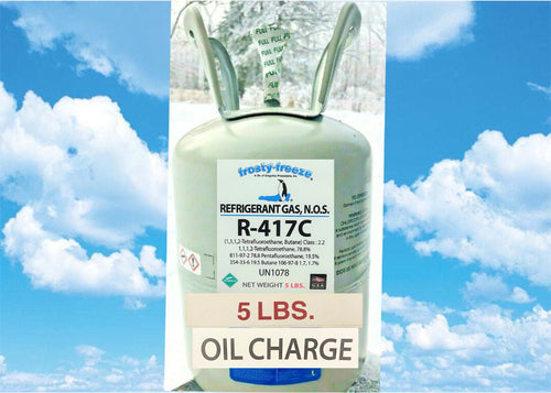 R417C, 5 Lbs. with 8 oz. Oil, R12 Replacement, Refrigerant, Non-Ozone Depleting