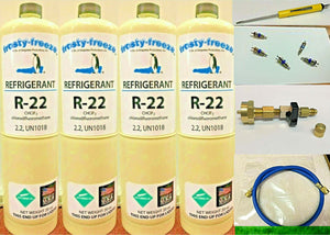 R22Refrigerant, newR-22,Total 5 Lbs., (4) 20 oz. Convenient, Easy To Use Pro-Kit