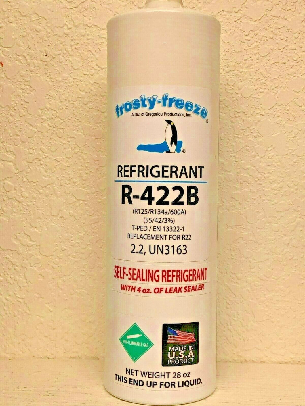 Refrigerant R422B, 28 oz. Can, R22 Replacement Drop-In, STOP LEAK, Pro-Seal XL4