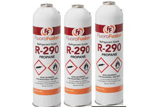 R–290, (3) Large 14 oz. Cans, FluoroFusion, Refrigerant Grade Propane, PV-14XL