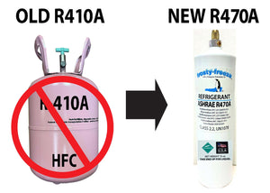 R470a (HFO) 15 oz. "NO-HFC's" A1-ASHRAE Certified, EPA SNAP Approved Replacement