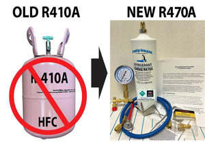 R470a, HFO, 28 oz.  Pro Recharge Kit, DIY Instructions, NO-HFC's, EPA Approved