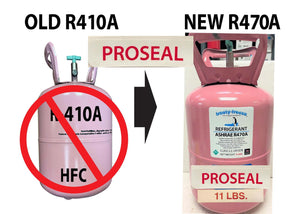 R470a (HFO) 11 lb NO-HFC's EPA, SNAP & ASHRAE Approved, System Sealer LEAK STOP
