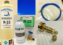 R22NEW RefrigerantR22 Home AC Refrigeration, 15oz. can Taper Hose, Oil Charge