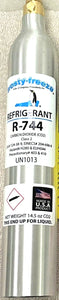 R744 Refrigerant, Carbon Dioxide, CO2, (4) 14.5 oz. Hi Pressure, CGA320 Control