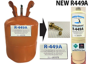 R449a 23 oz. A1-ASHRA & EPA SNAP Accepted New Style Replacement Refrigerant
