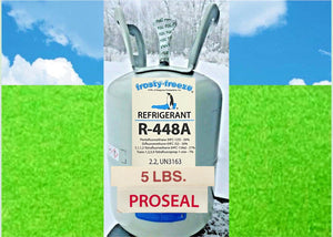 R448a Refrigerant, 5 Lb., STOP LEAK,  Replacement R404a & R22 Commercial Refrig