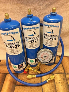 Refrigerant R422B, R-422B,  (3) 28 oz. Disposable Cans, R22, R-22 Replacement