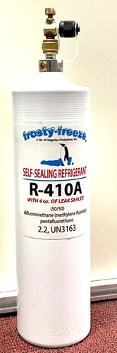 R410A, R410a, R-410a, Refrigerant, Air Conditioner, 1.43lbs, 650g (23 oz) Can   The top hose connection is 1/4